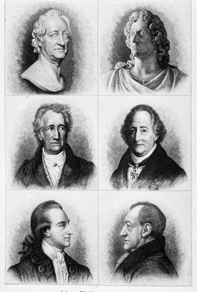 Portraits of Goethe by Unknown artist