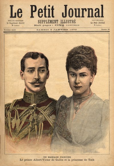 Portraits of Prince Albert Victor and Mary of Teck by Unknown artist