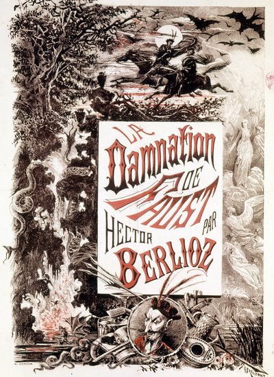 Poster of La Damnation de Faust by Hector Berlioz by Unknown artist