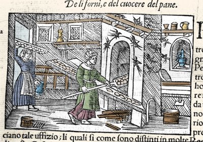 Preparation and Baking of Bread in an Oven by Unknown artist