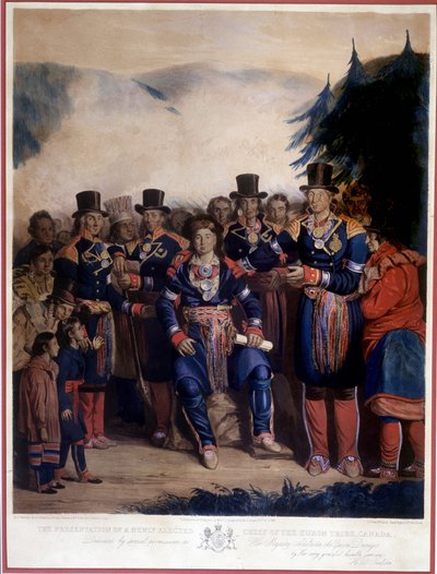 Presentation of the newly elected Huron tribe by Unknown artist