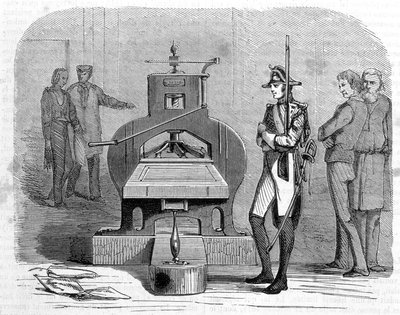 Press printing in 1818 by Unknown artist