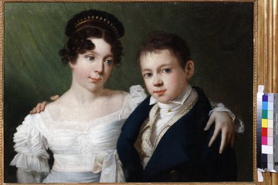 Prince Albert and his sister Princess Alexandrine of Prussia by Unknown artist