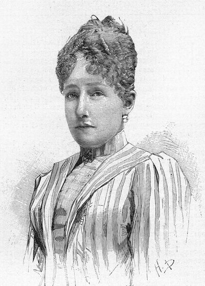 Princess Stephanie of Belgium (1864-1945), Daughter of Leopold II of Belgium, Wife of Rodolph of Habsburg by Unknown artist