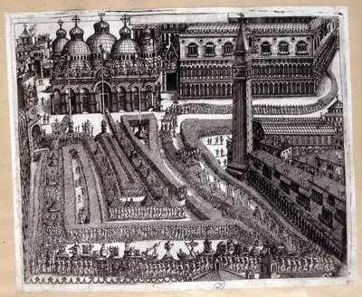 Procession in Venice in the 17th century by Unknown artist