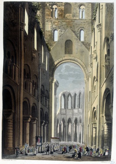Procession in the Abbey of Jumieges - in 
