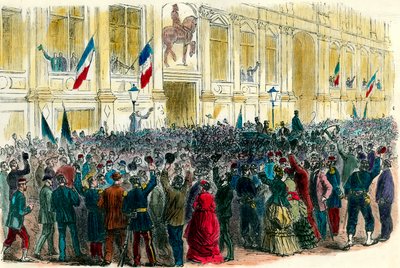 Proclamation of the Third Republic at the Paris City Hall on September 4 by Unknown artist