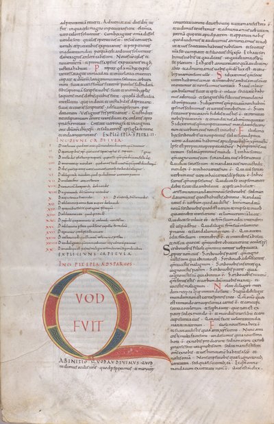 What Was from the Beginning, Illuminated Initial by Unknown artist