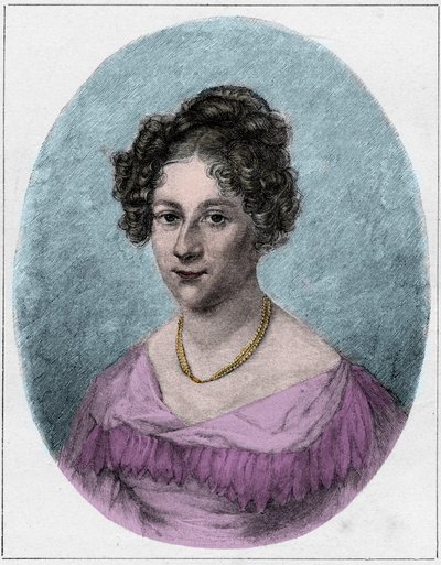 Rahel Varnhagen von Ense, nee Rahel Levin, called Rahel Robert or Robert-Tornow (Robert Tornow) (1771-1833), German writer of the period of romanticism by Unknown artist