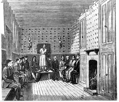 Religious Meeting of American Shakers by Unknown artist