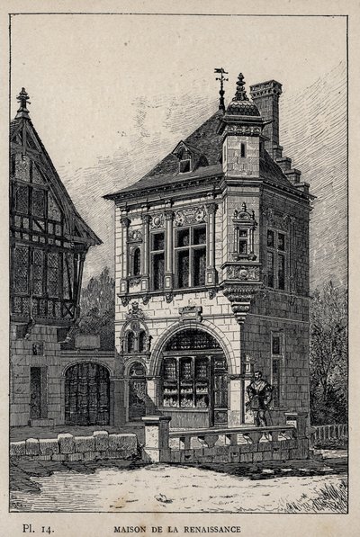 Renaissance House - engraving of 1889 in 