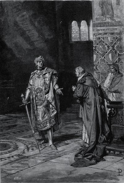 Representation of Cola di Rienzo (1314-1354), tribune of the Roman people. Illustration of the end of the 19th century by Unknown artist