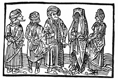 Representation of Saracens (15th century Xylography) by Unknown artist