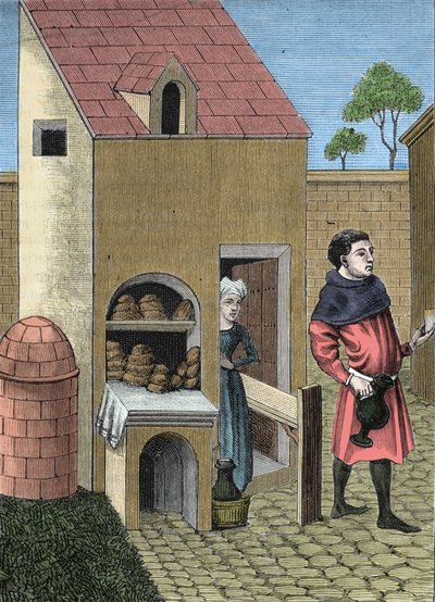 Representation of a baker in the 15th century by Unknown artist