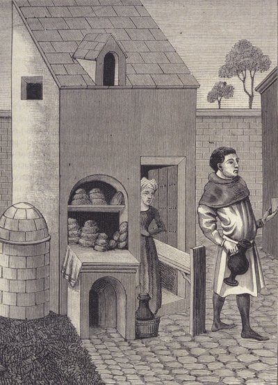 Representation of a baker in the 15th century. by Unknown artist