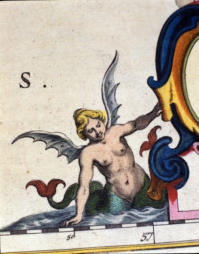 Representation of a Siren Ailee. (detail) 1642 by Unknown artist