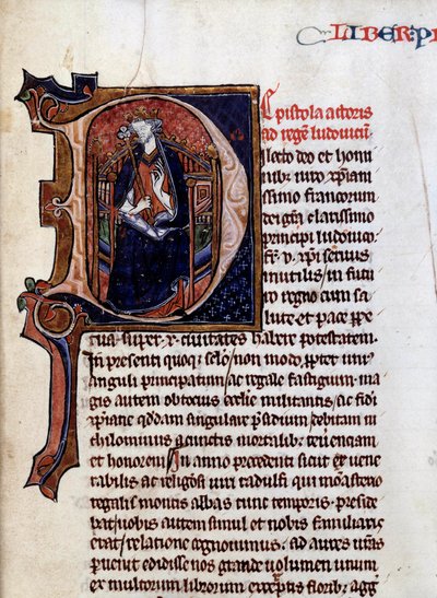 Representation of King Saint Louis (Louis IX) (1214-1270) (from 