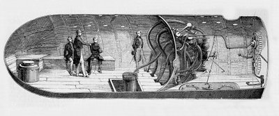 Representation of the Submarine by Antoine Prosper Payerne by Unknown artist