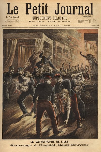 Rescue at the Saint Savior Hospital of Lille by Unknown artist