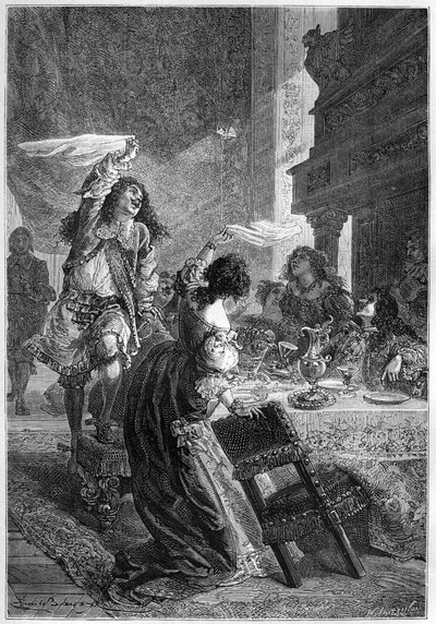 Restoration Party - King Charles II with Lady Castlemaine - Charles II celebrates his accession to the throne of England in 1660 with his mistress by Unknown artist