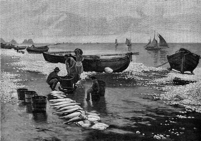 Return of the Fishermen at Belle Isle in Brittany by Unknown artist