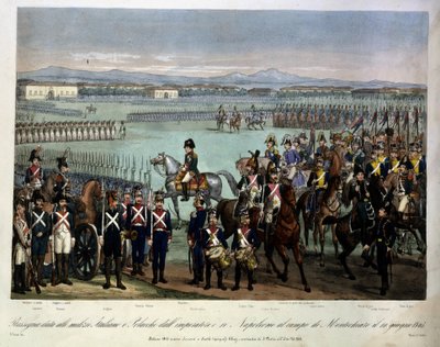 Review of the Italian and Polish militias of Napoleon at the Montechiaro Field, June 10 by Unknown artist