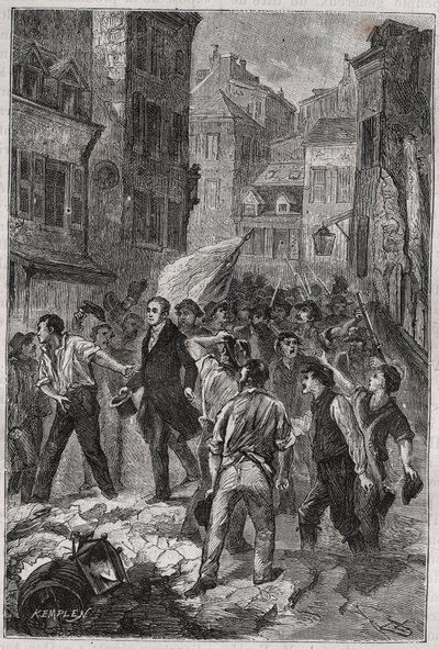 Revolt of the Canuts in Lyon in 1831 by Unknown artist