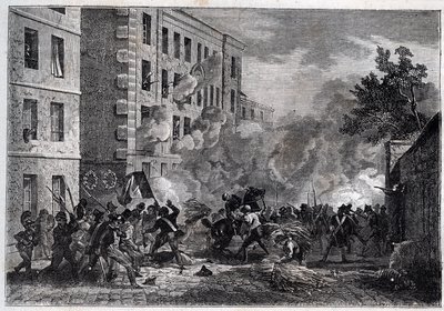 Revolution 1830 - Death of polytechnician Louis Vaneau by Unknown artist