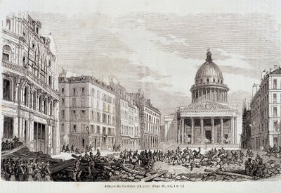 Revolution of 1848: Attack of the Pantheon on 24 June 1848 - in 