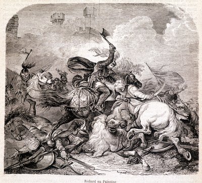 Richard in Palestine. Illustration in 