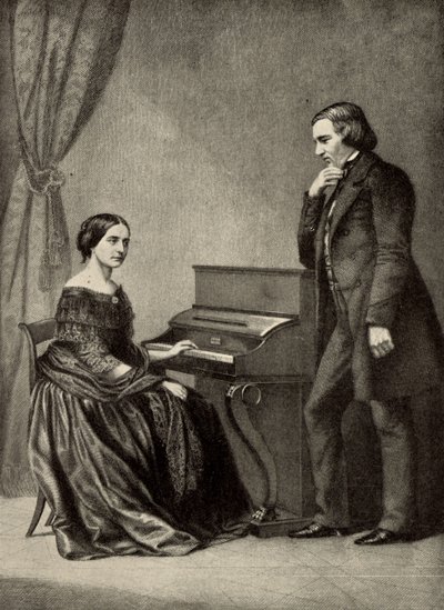 Robert Schumann with His Wife by Unknown artist