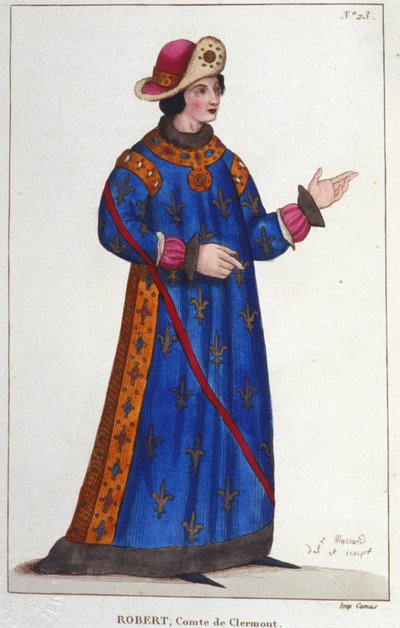 Robert of France, Count of Clermont. Capetian Prince. by Unknown artist