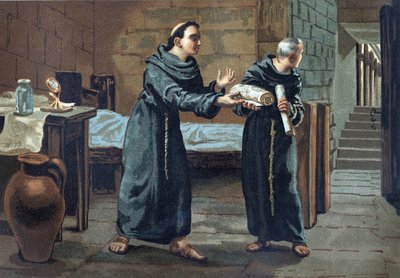 Roger Bacon, Franciscan monk, theologian, philosopher and English scholar (1214-1294) sent the book 