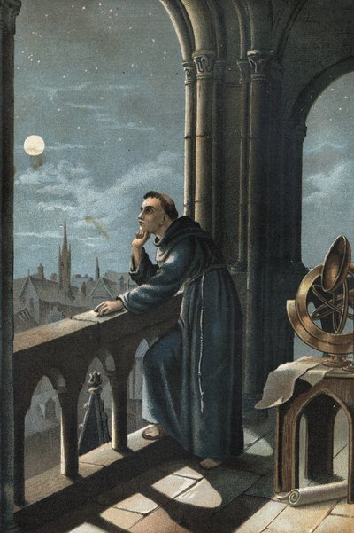Portrait of Roger Bacon, Franciscan monk, theologian, philosopher, and English scholar by Unknown artist