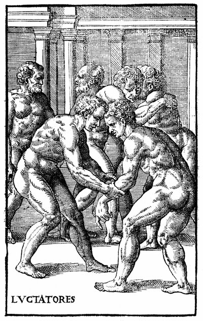 Roman wrestlers - in 