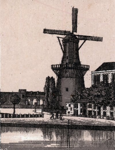 Rotterdam, Holland: Dutch Windmill. in 