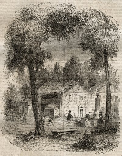 Rousseau at Motiers - Illustration for the 