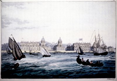 Royal Hospital in Greenwich on the Thames, England by Unknown artist