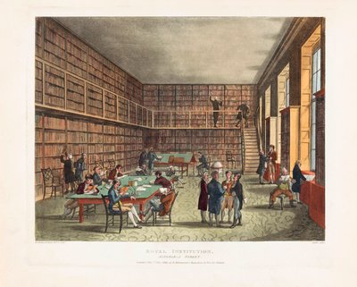 Royal Institution Library by Unknown artist