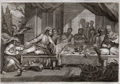 Royaumont Bible, New Testament: Dinner at Simon the Pharisee