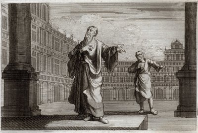 Royaumont Bible, New Testament: Parable of the Pharisee and Publican by Unknown artist