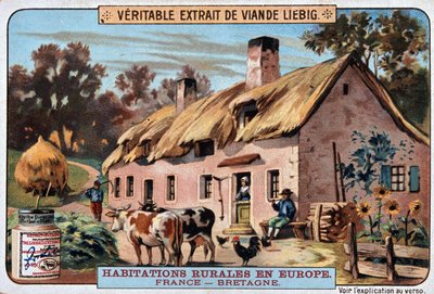 Rural housing of Brittany by Unknown artist