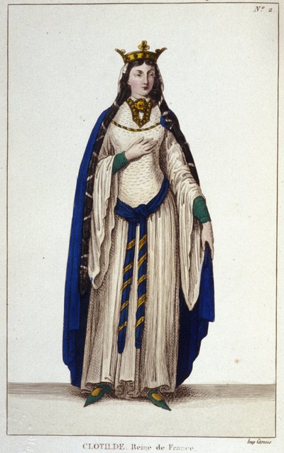 Saint Clotilde, Queen of the Francs, wife of Clovis 1st by Unknown artist