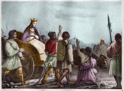 Saint Clotilde, Queen of the Francs, Wife of Clovis 1st by Unknown artist