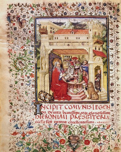 Saint Jerome in his study by Unknown artist