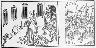 Saint Lambert. Engraving from 