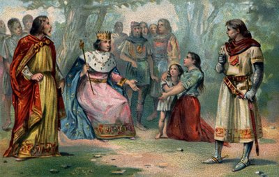 Saint Louis (1214-1270), King of France, rendering justice under the oak of Vincennes by Unknown artist