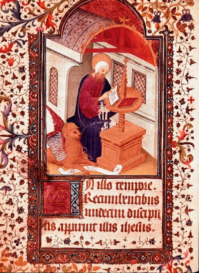 Saint Mark. Miniature from 