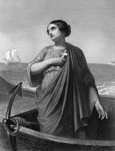 Saint Paule, Roman patrician (347 to 404) in 