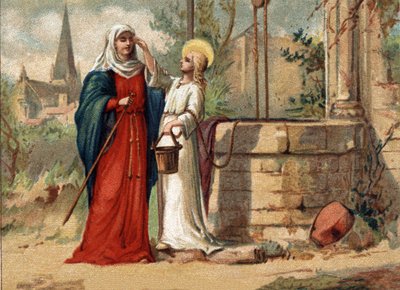 Saint Genevieve (422-502), patron saint of Paris gives sight to her sea by Unknown artist